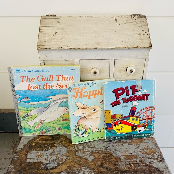 ♥️ Vintage ♥️ Pip The Tugboat - Hoppity - The Gull That Lost The Sea - Books - Picture 1 of 5